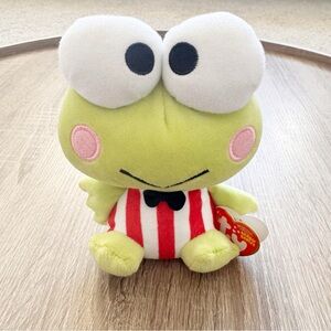 Ty Beanie Baby Keroppi Frog Plush Hello Kitty Stuffed Animal Toy 6”